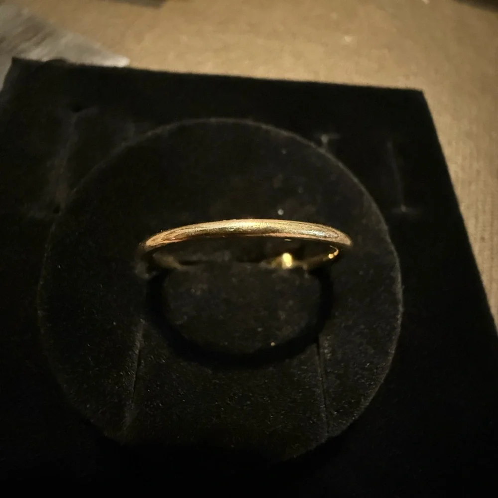 Pandora 18k over silver Cz Radiant heart ring - retired - Picture 3 of 7